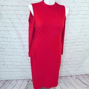 LOVE J OPEN SHOULDER RED DRESS - 1X!